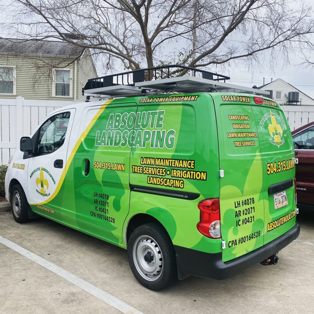 New Orleans maintenance van in action.